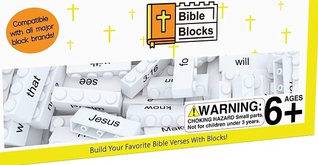Bible Verse Legos (because kids love legos!)